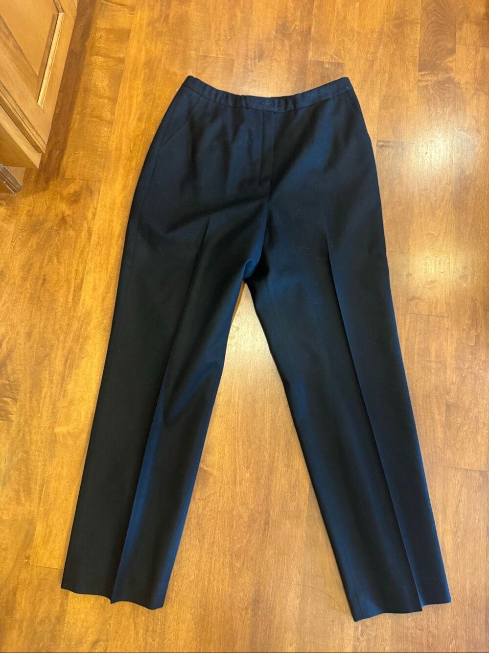 Vintage Pendleton Black 100% Virgin Wool Straight Leg Pants Women’s 12 USA